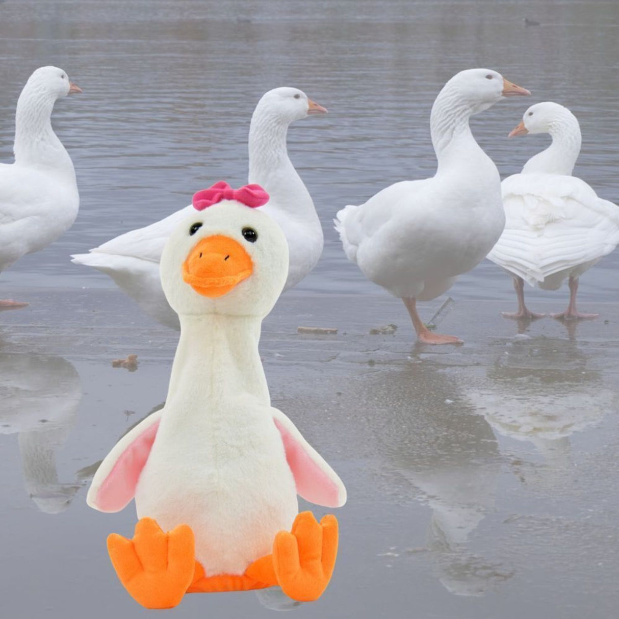 Laber Gans Kuscheltier mit Sprachwiedergabe
