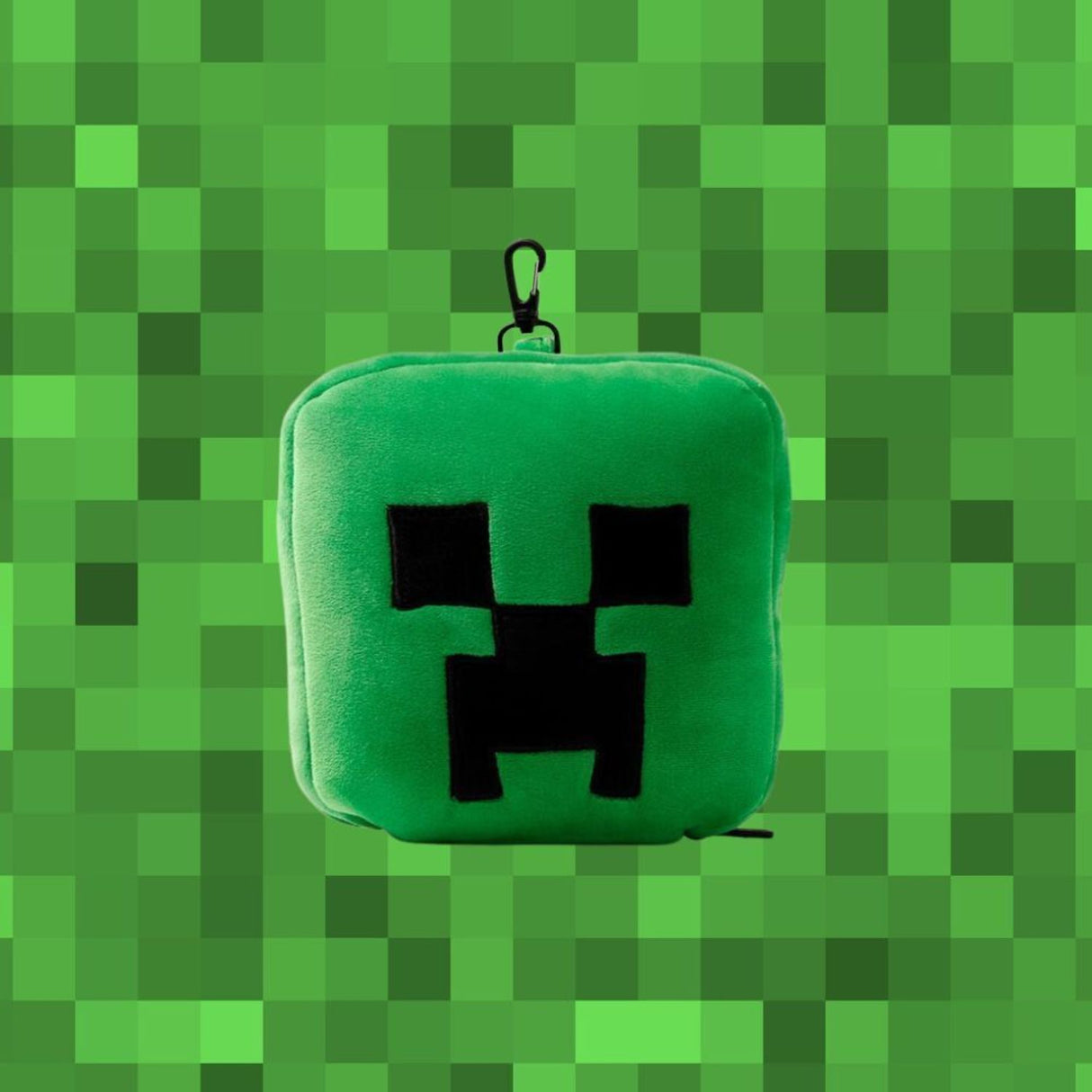 Minecraft Creeper Reisekissen mit Augenmaske