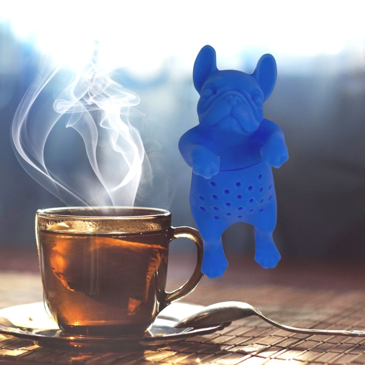 Französische Bulldogge Hund Teesieb