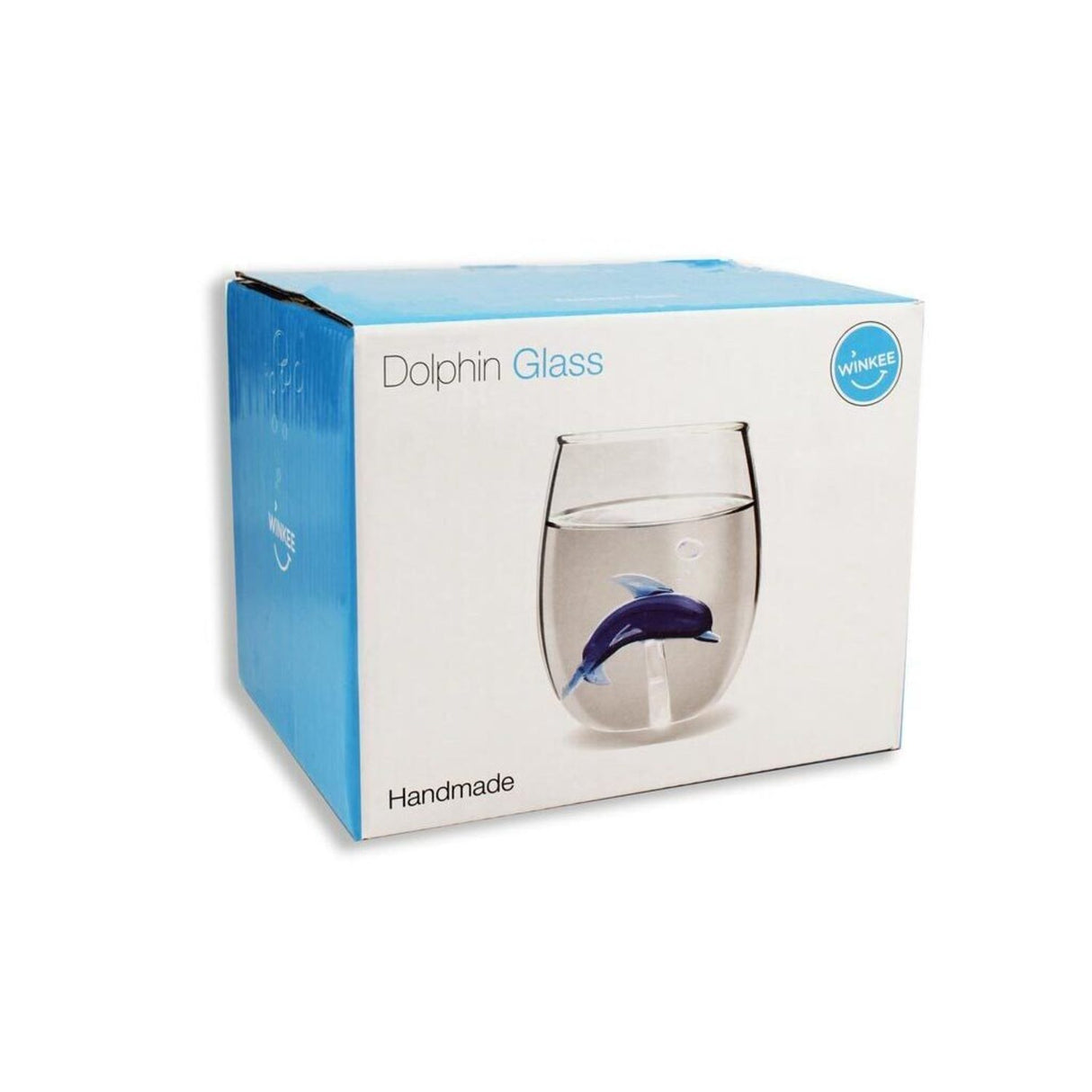 Delfin Trinkglas aus mundgeblasenem Glas