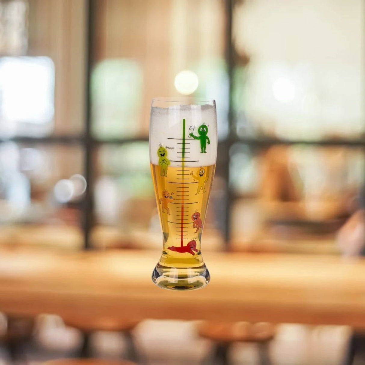 Trink-Barometer XXL Bierglas mit 1300ml Fassungsvermögen