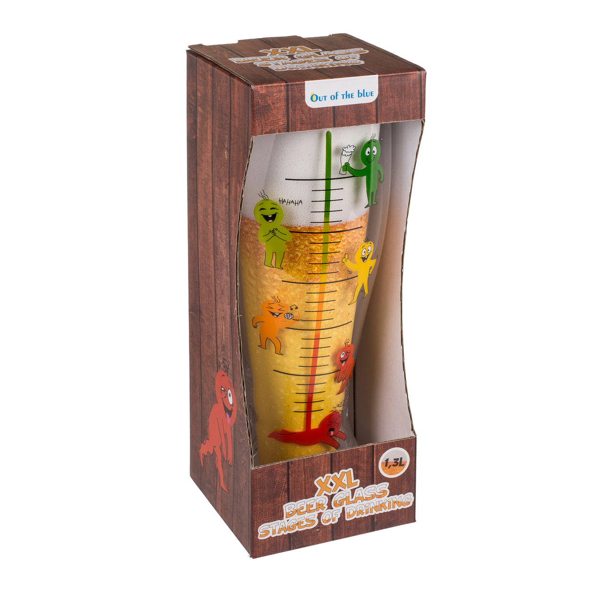 Trink-Barometer XXL Bierglas mit 1300ml Fassungsvermögen