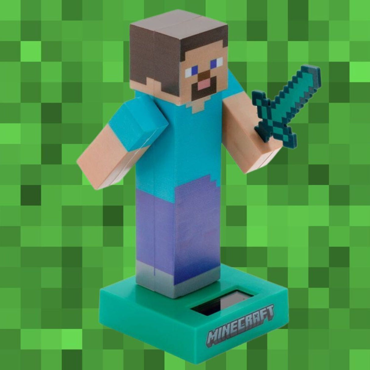 Minecraft Steve Solarfigur