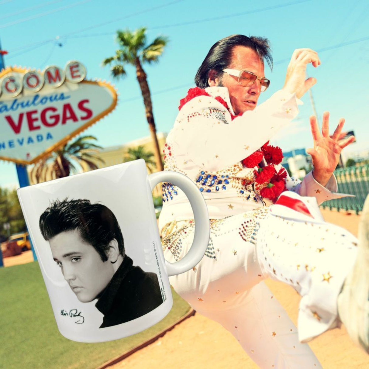 Elvis Presley Portrait Kaffeebecher