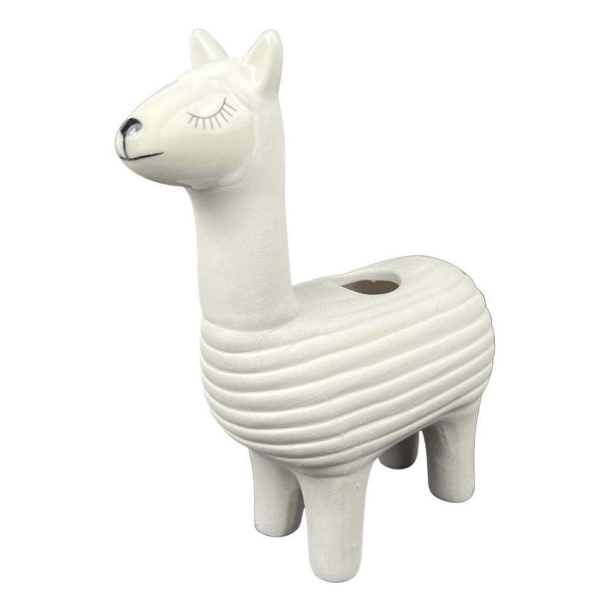 Lama Blumentopf mit Chia Samen