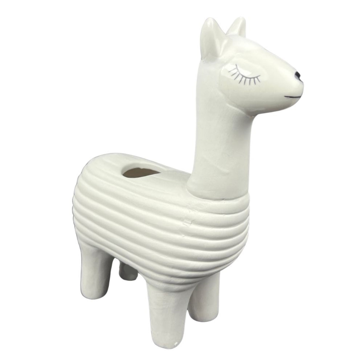 Lama Blumentopf mit Chia Samen