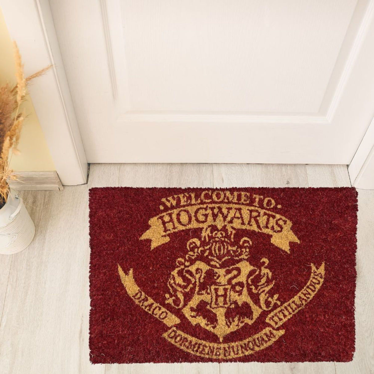 Harry Potter Welcome to Hogwarts Logo Fußmatte