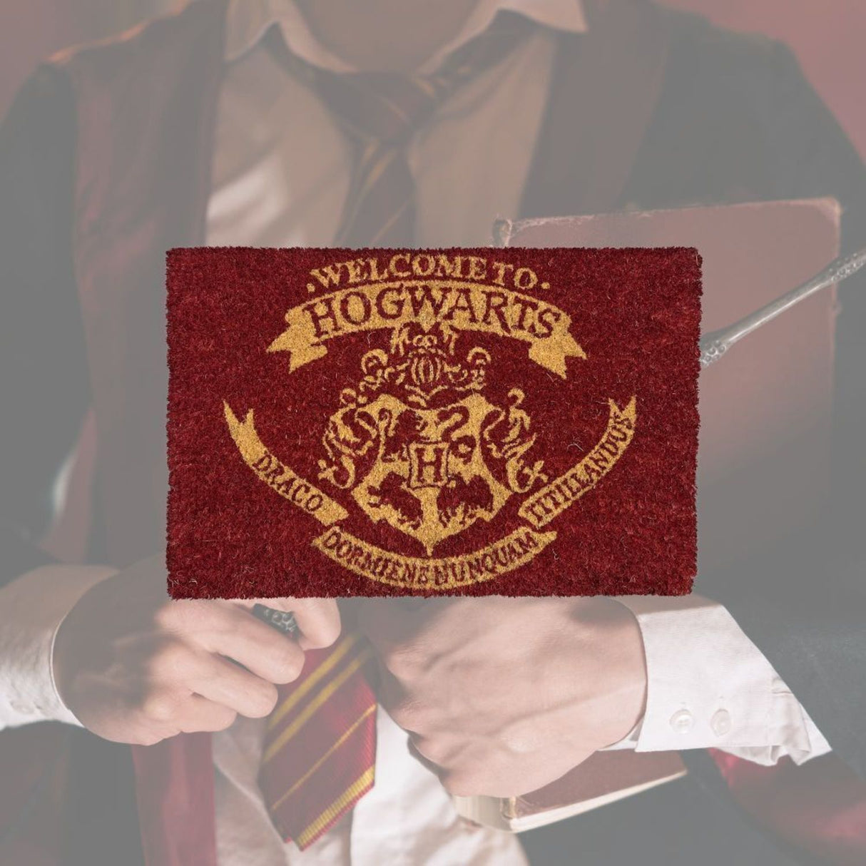 Harry Potter Welcome to Hogwarts Logo Fußmatte