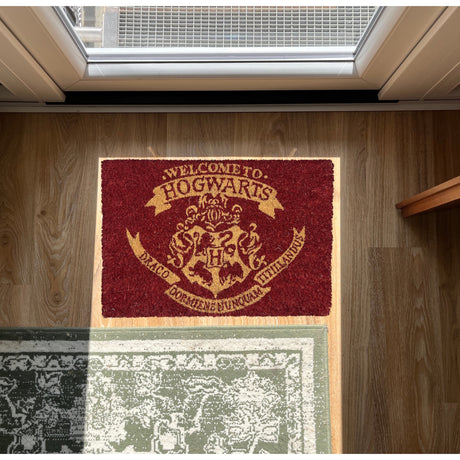 Harry Potter Welcome to Hogwarts Logo Fußmatte