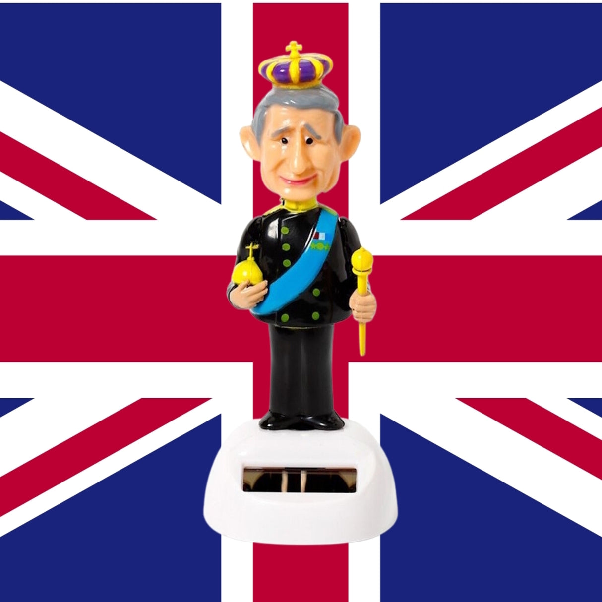 King Charles Solarfigur