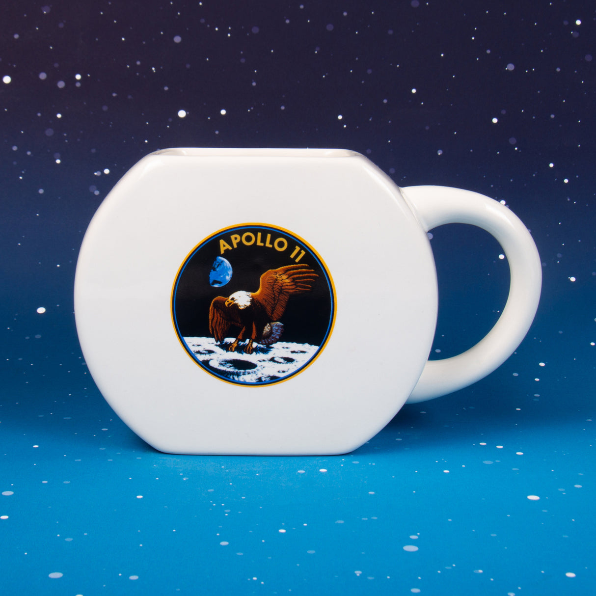 NASA Logo Astronauten Kaffeebecher mit Mond-Puzzle