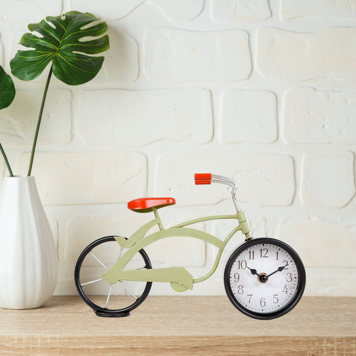 Retro Fahrrad Uhr aus Metall