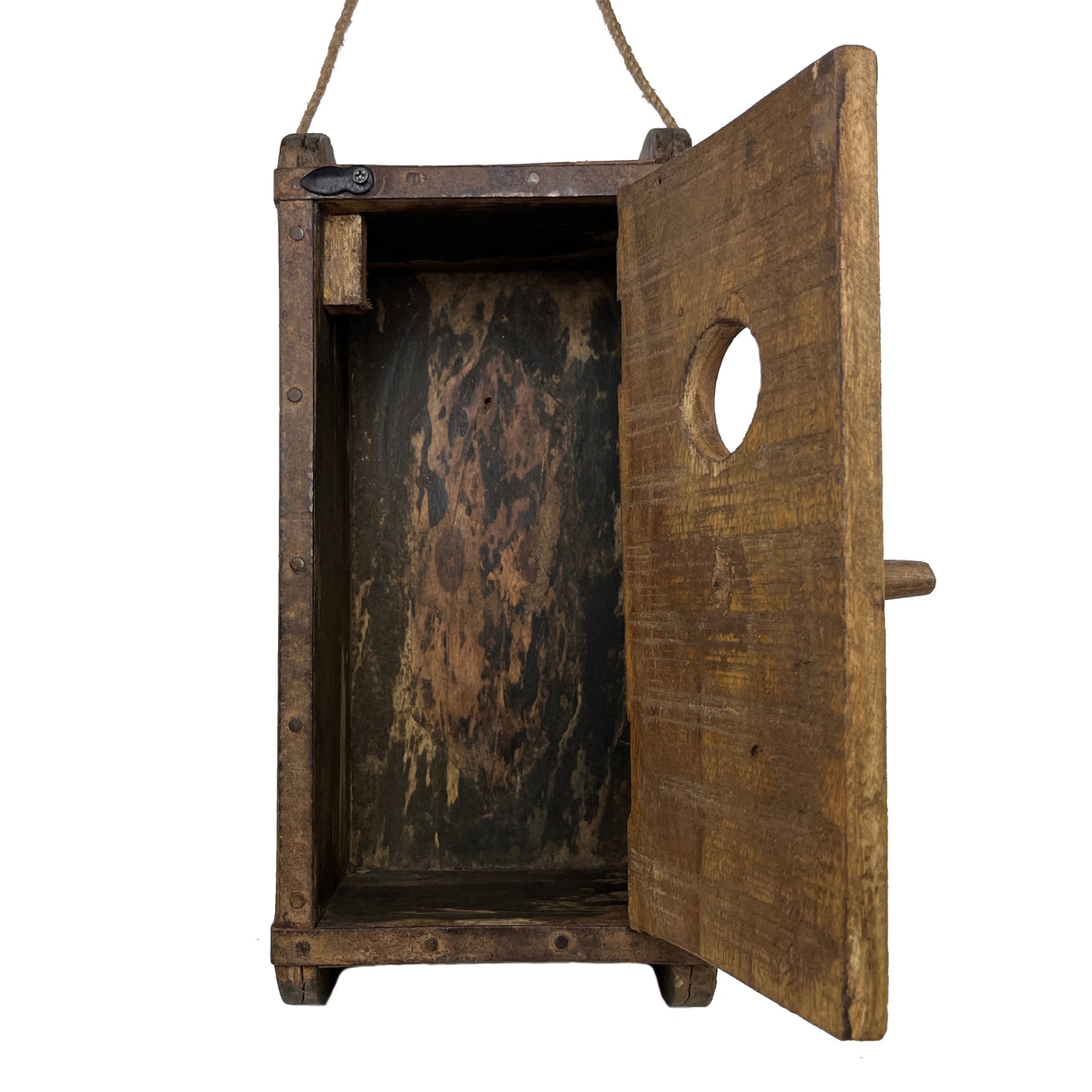 Reused Vintage Vogelhaus aus recyceltem Holz in zufälliger Variante