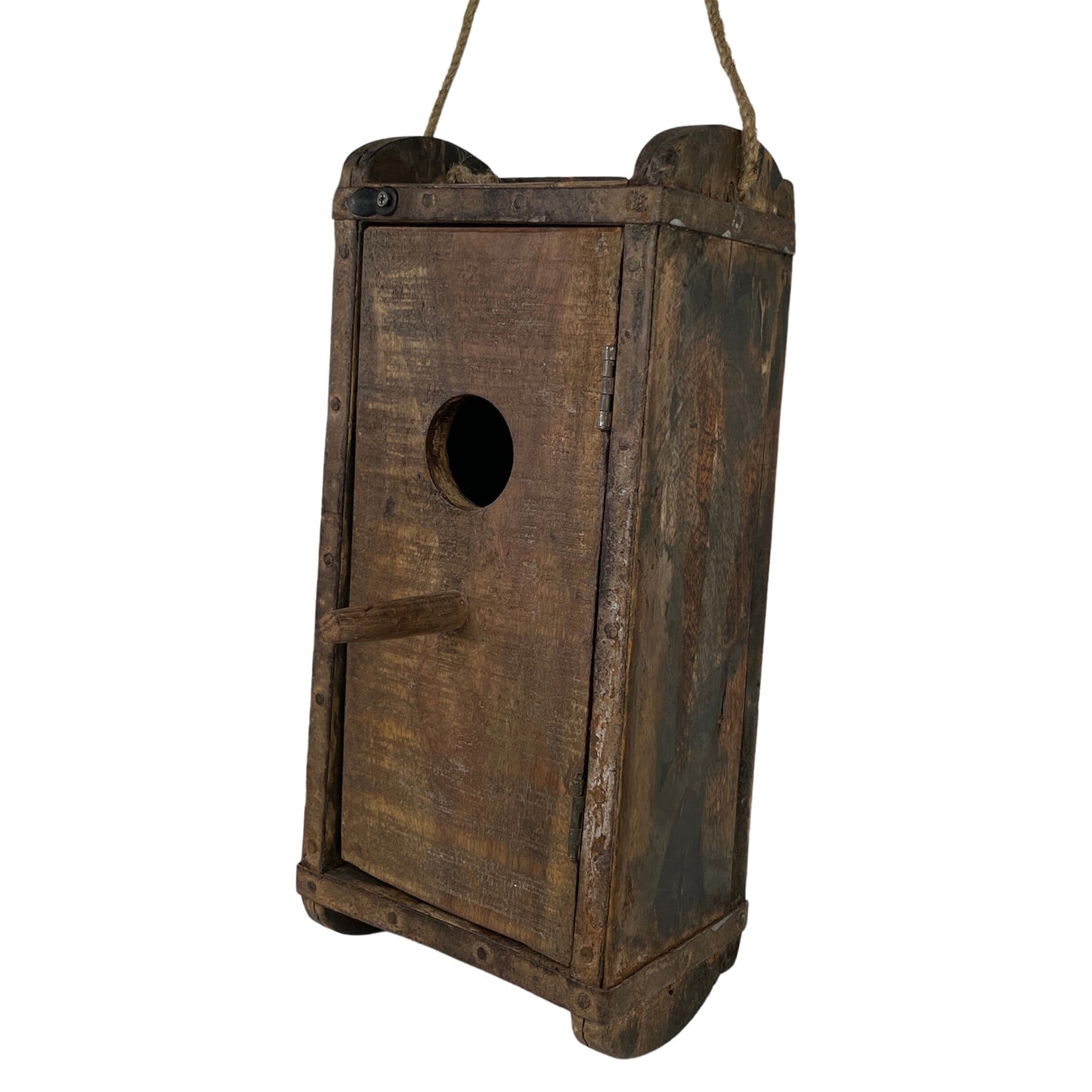 Reused Vintage Vogelhaus aus recyceltem Holz in zufälliger Variante