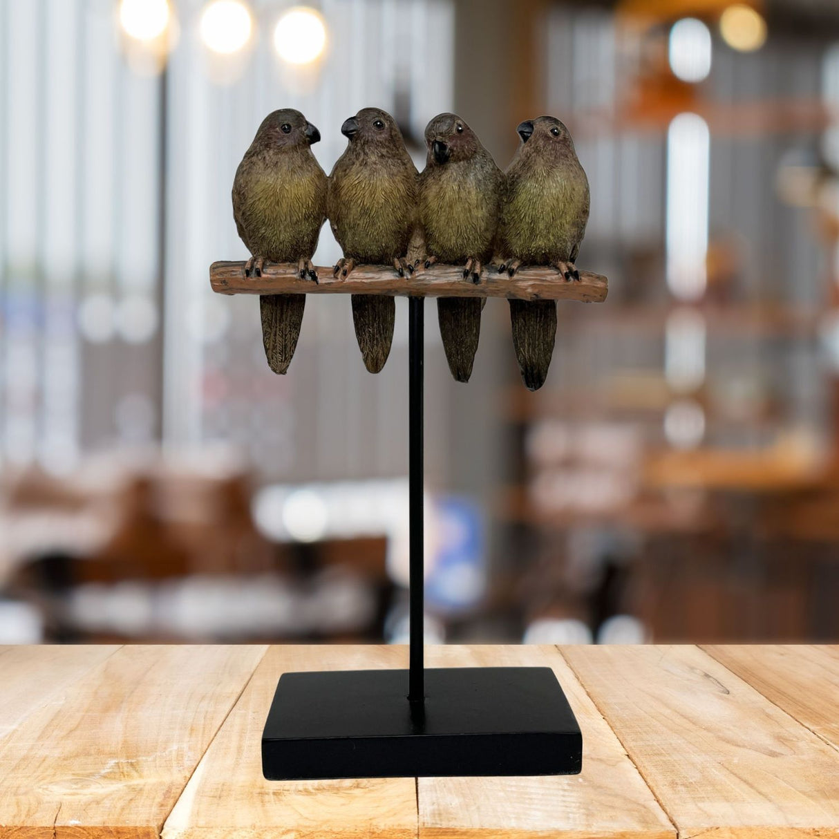 Vogelstange Schmuckständer in braun
