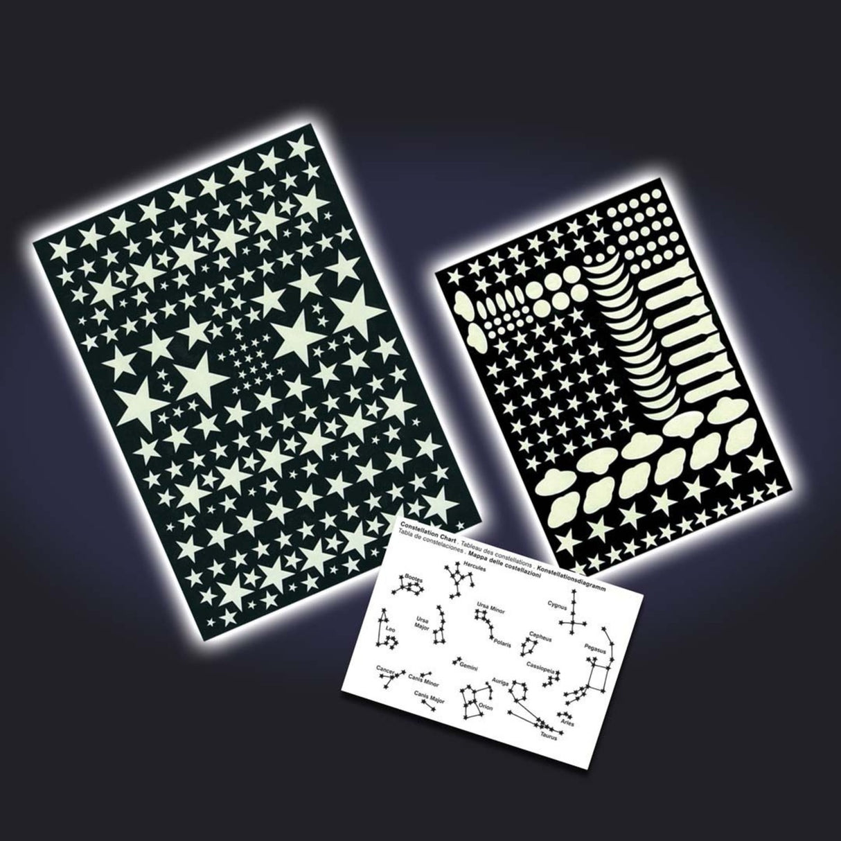 Glow in the Dark Leuchtsticker Sterne