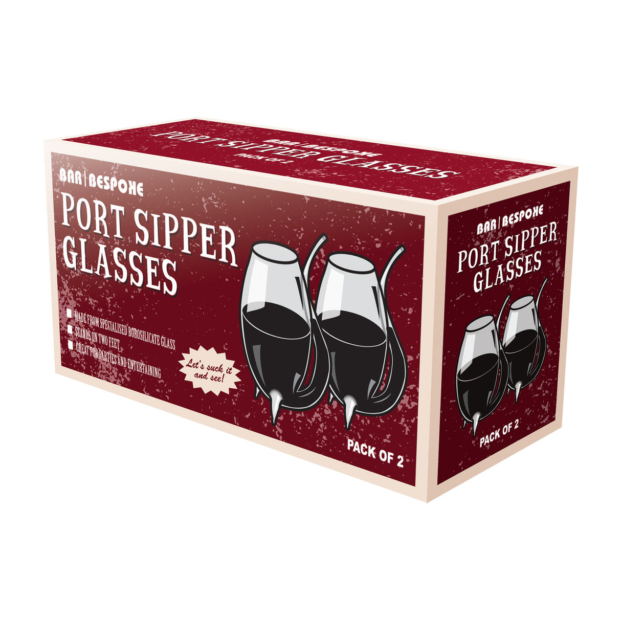 traditionelle Portwein Gläser - 2er Set Pfeifenglas
