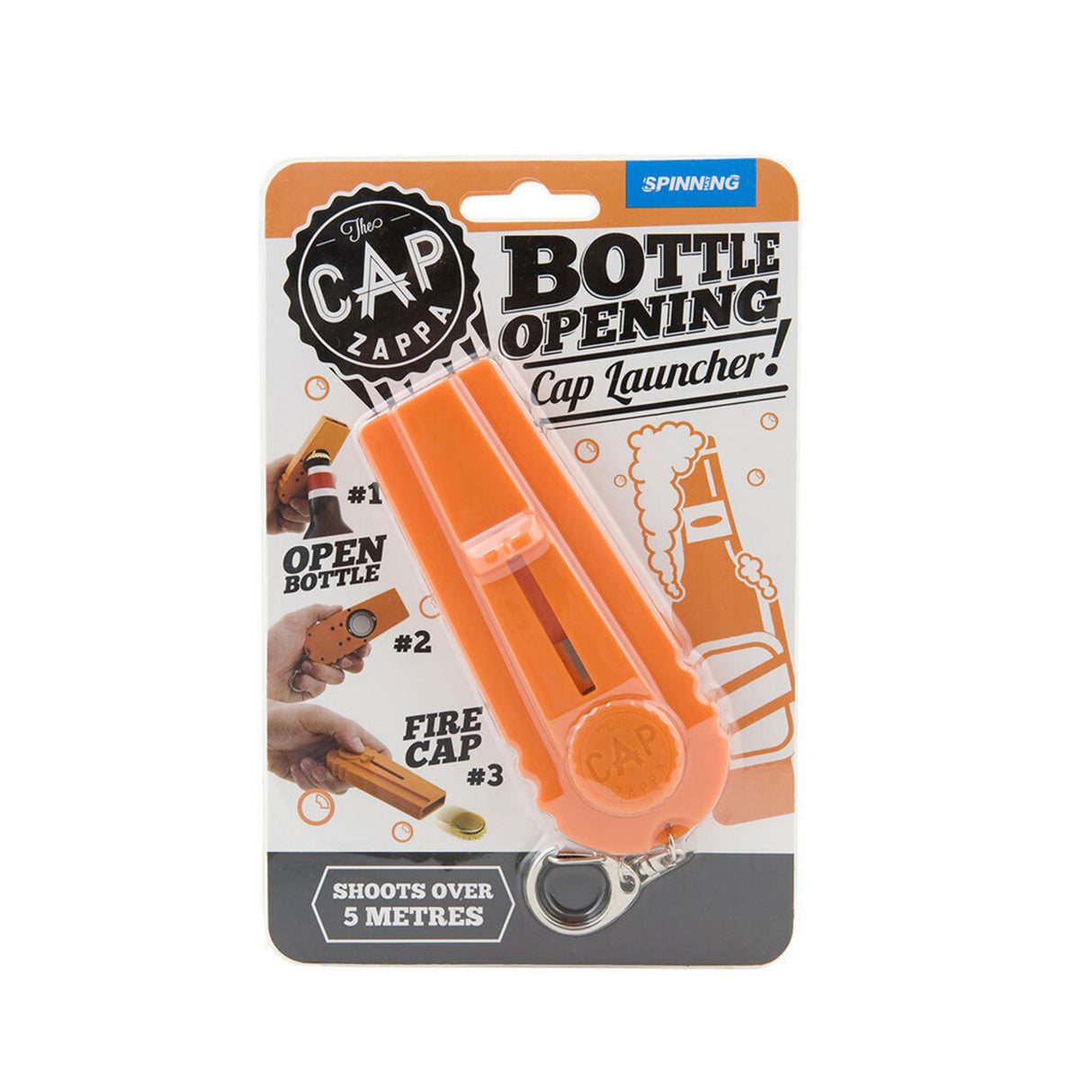 Cap Zappa - Flaschenöffner mit Kronkorkenschleuder
