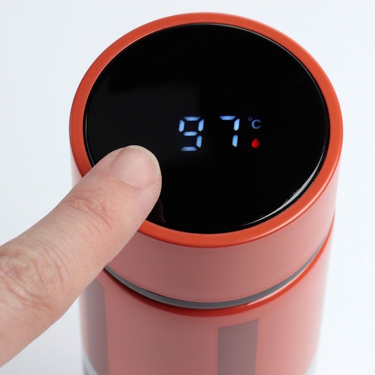 Minecraft TNT Thermoflasche mit Digital-Thermometer