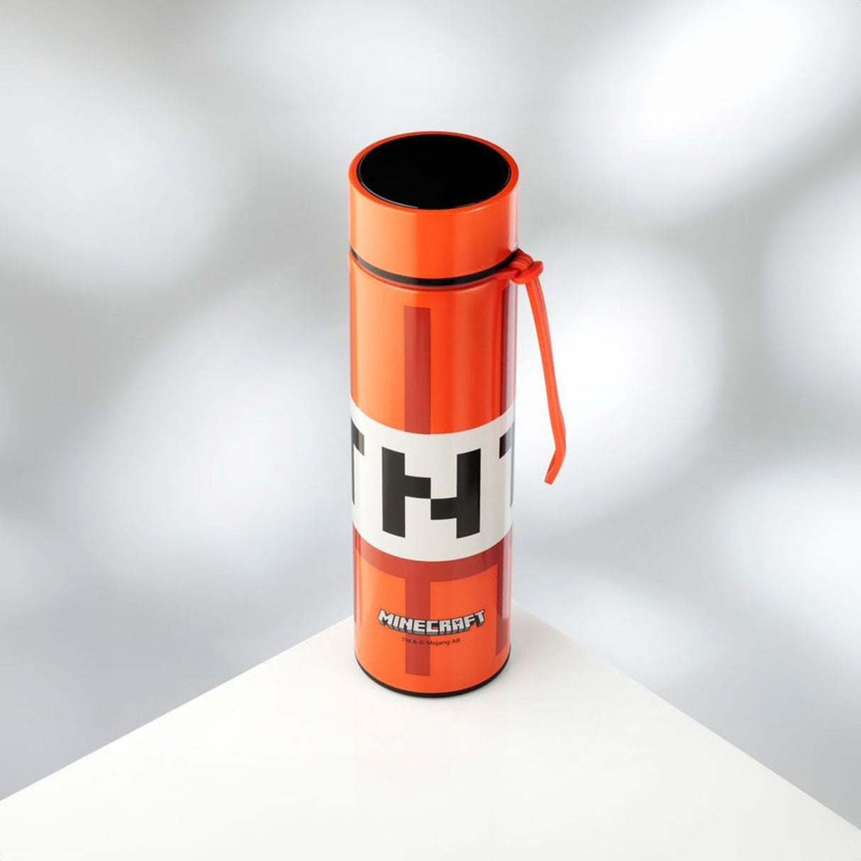 Minecraft TNT Thermoflasche mit Digital-Thermometer
