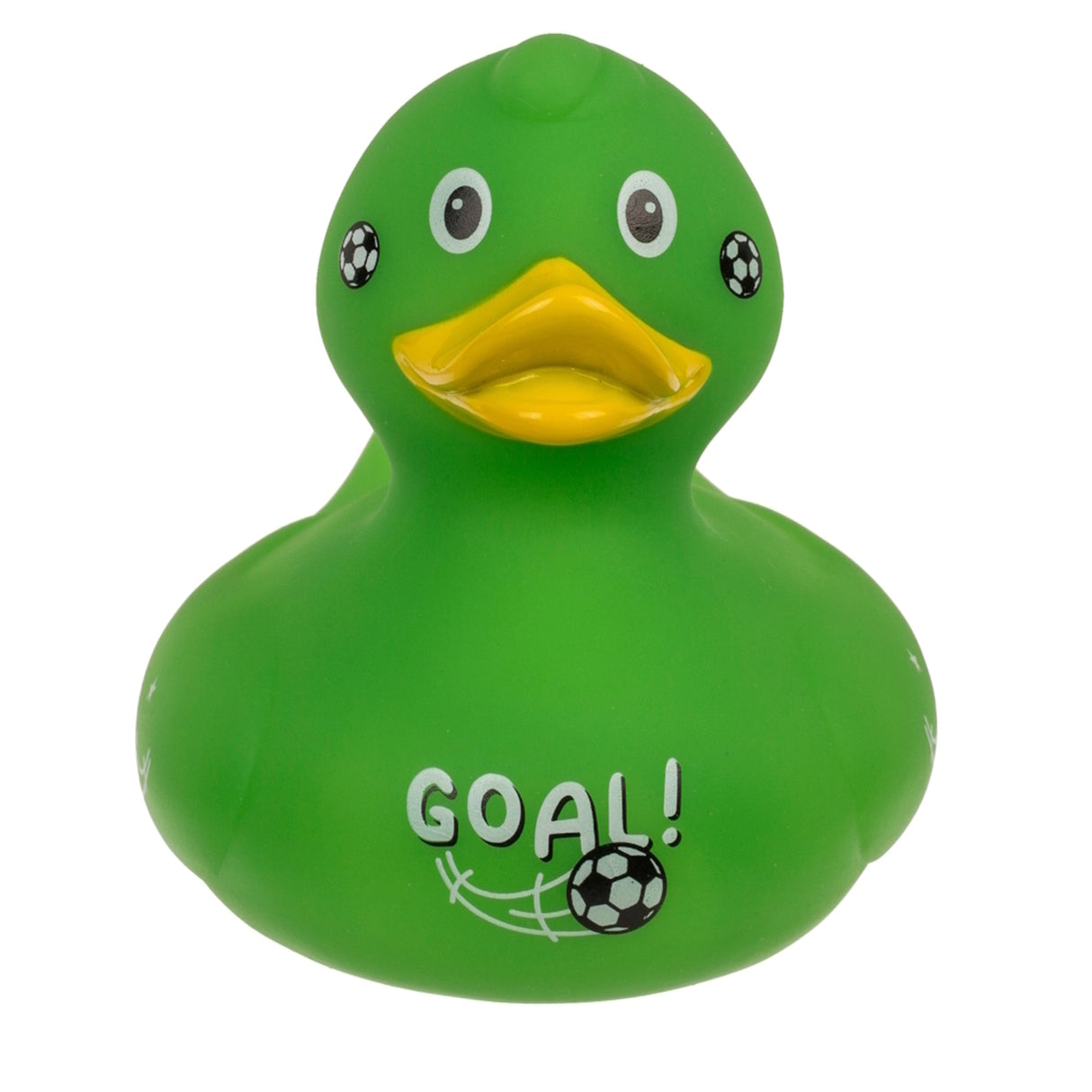 Fußball Badeente in grasgrün