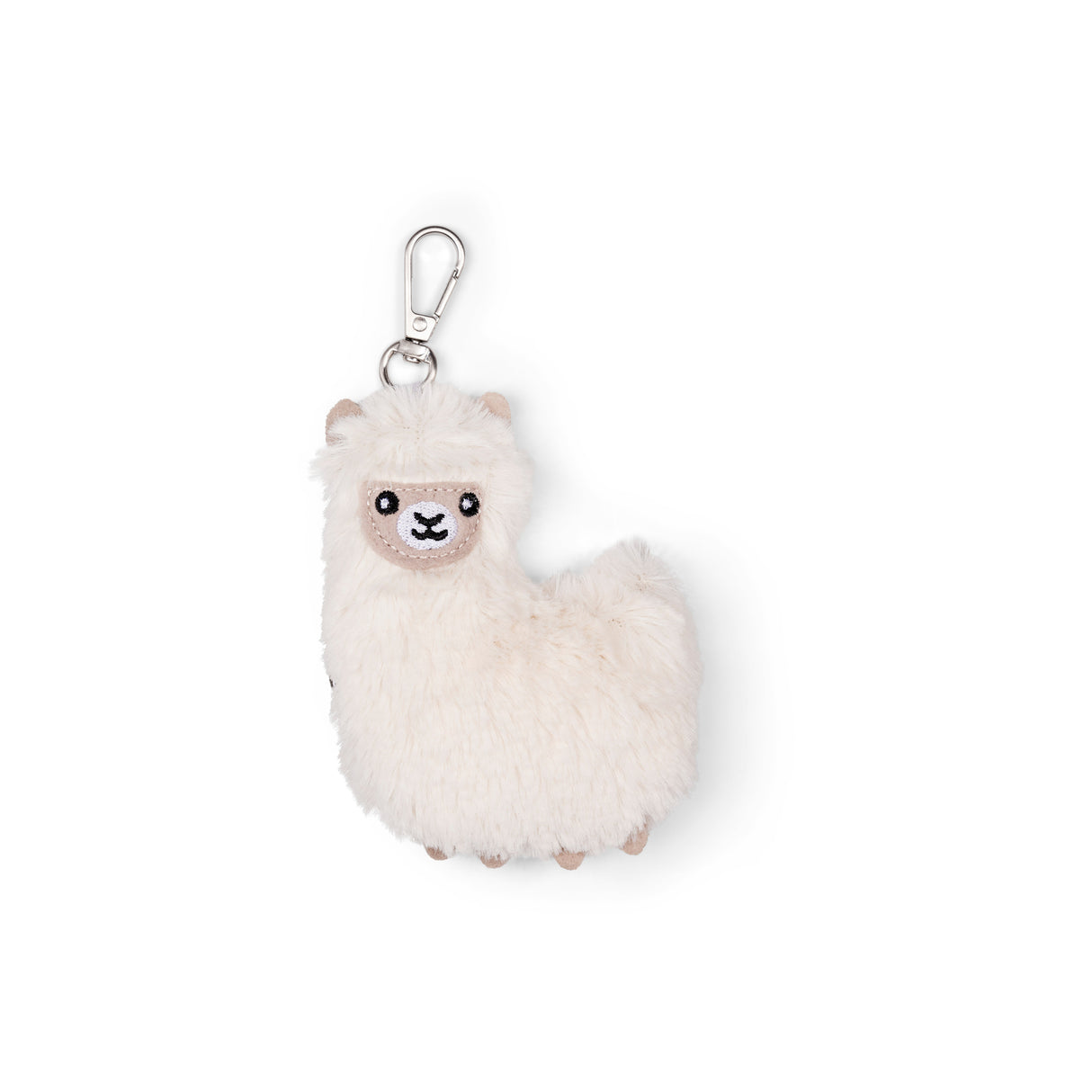 Lama Schlüsselanhänger zum Kuscheln mit Karabinerhaken