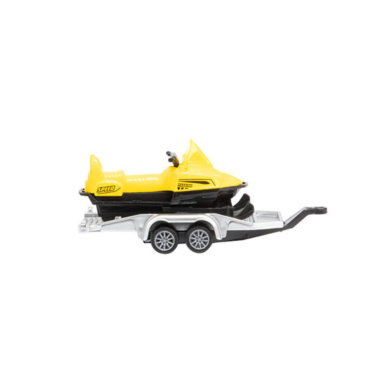 Wohnmobil Modellauto mit Anhänger und Schneemobil
