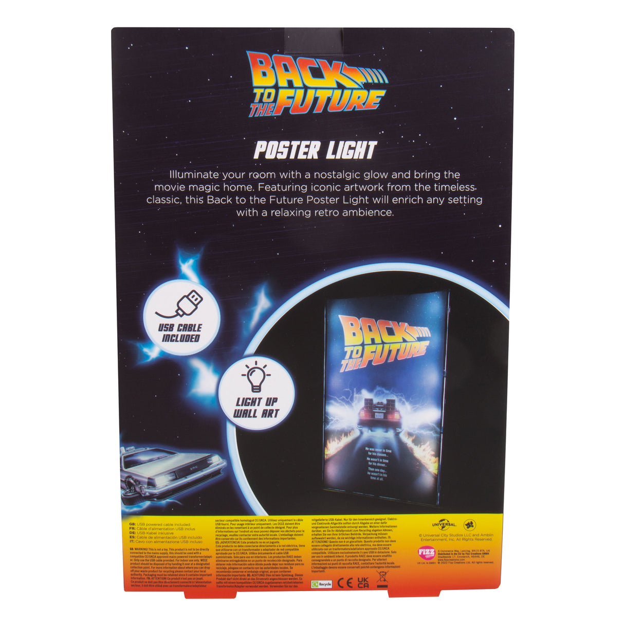 Zurück in die Zukunft Filmposter Dekolampe