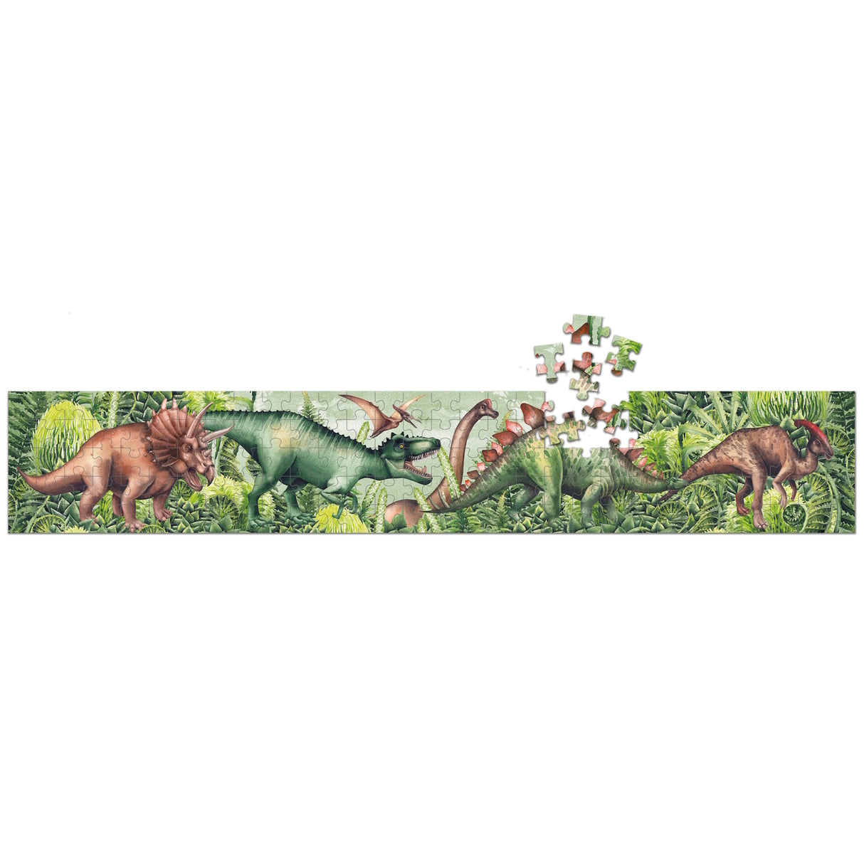 Dinosaurier Mini Puzzle mit 150 Teilen in PET-Röhre