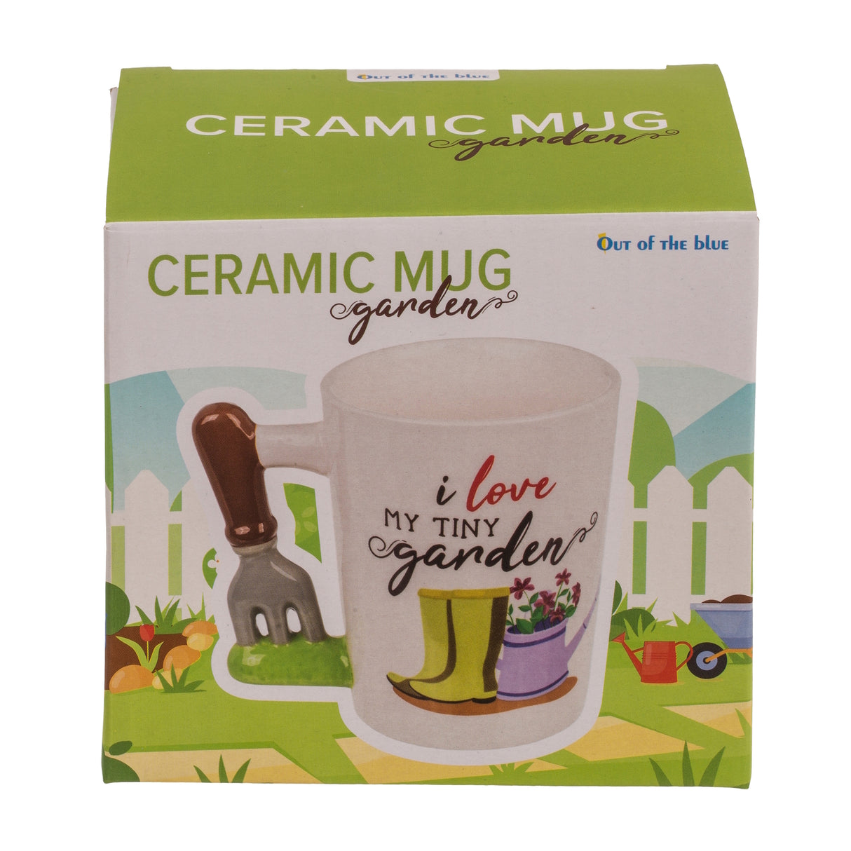 I love my tiny garden Gärtner Kaffeebecher mit Gartenhacke als Henkel
