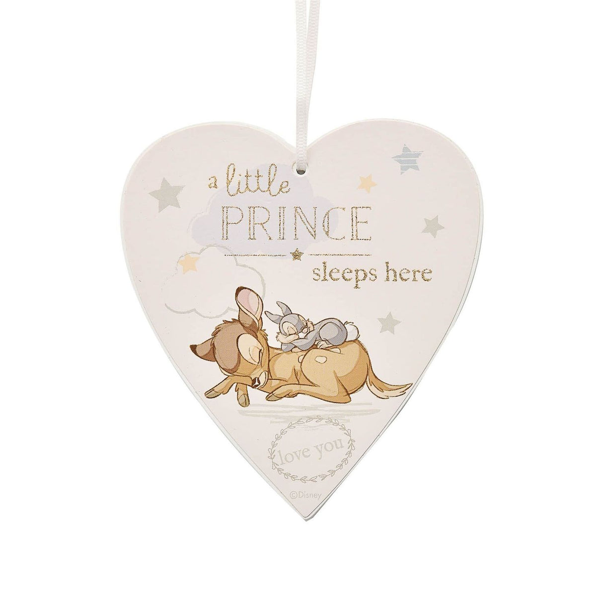 Disney Bambi - Hier schläft ein kleiner Prinz Türhänger in Herzform