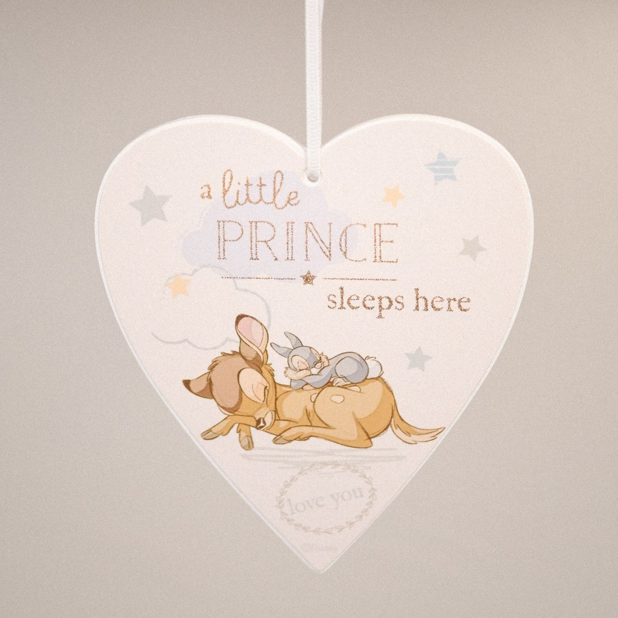 Disney Bambi - Hier schläft ein kleiner Prinz Türhänger in Herzform