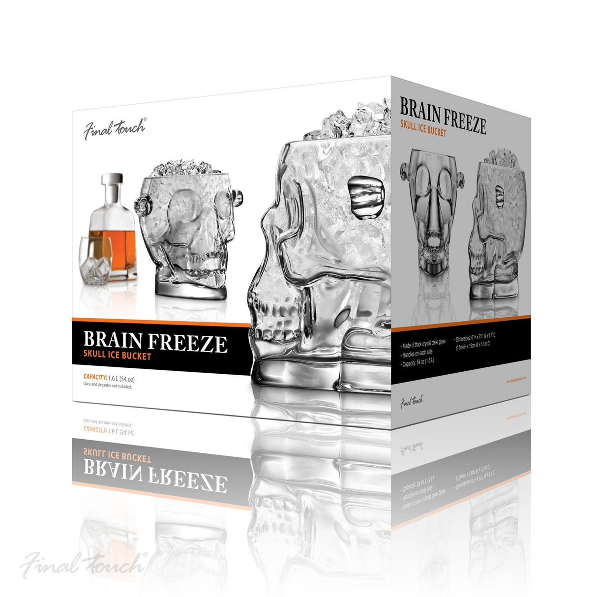 Brain Freeze Eiswürfelbehälter im Totenkopf Design