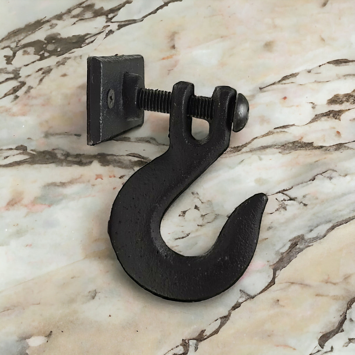 Kleiderhaken Wand Industrial Design Wandhaken aus Gusseisen in Schwarz