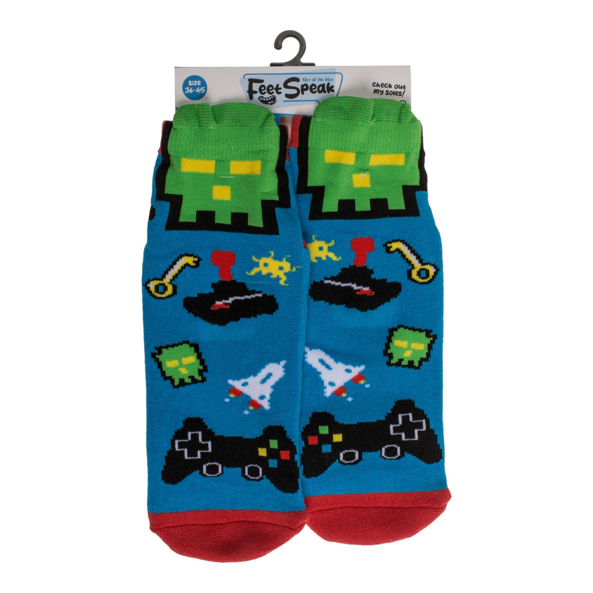 Socken Game Over Zocken Strumpf mit ABS-Sohle in 36-45 im Paar