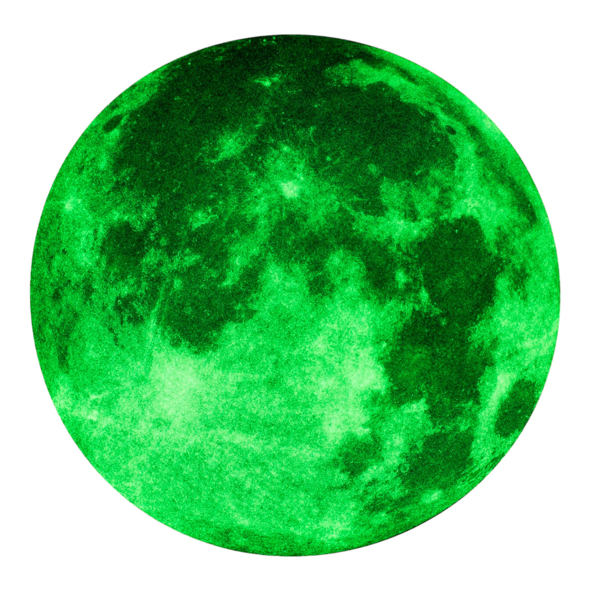 Leuchtsticker Mond Wandsticker Glow in the Dark Leuchtaufkleber