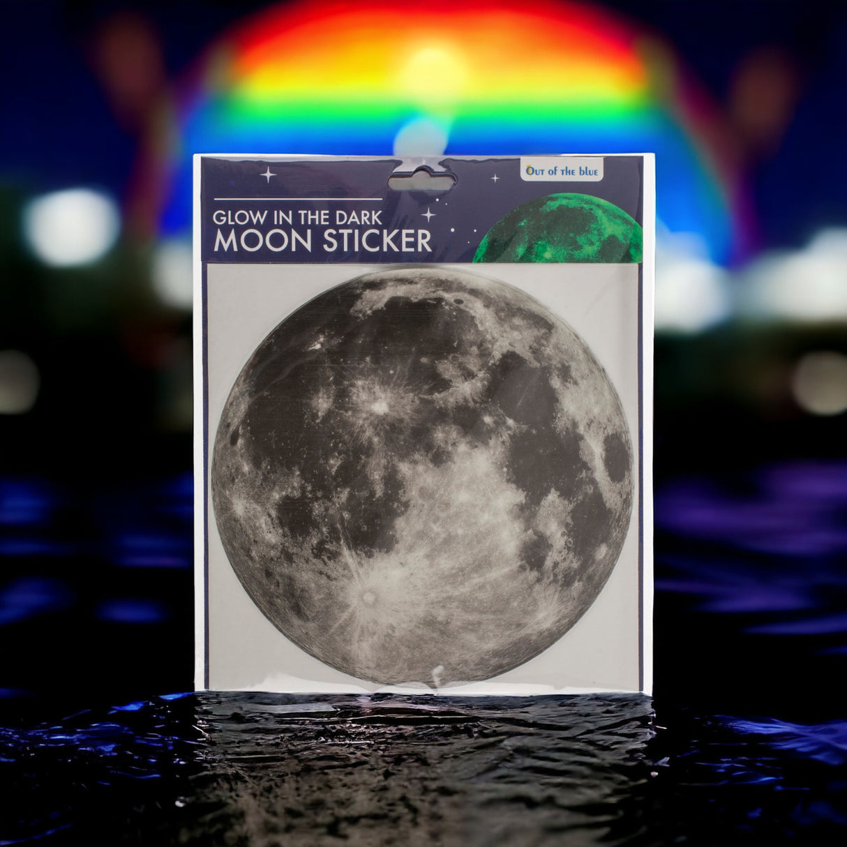 Leuchtsticker Mond Wandsticker Glow in the Dark Leuchtaufkleber