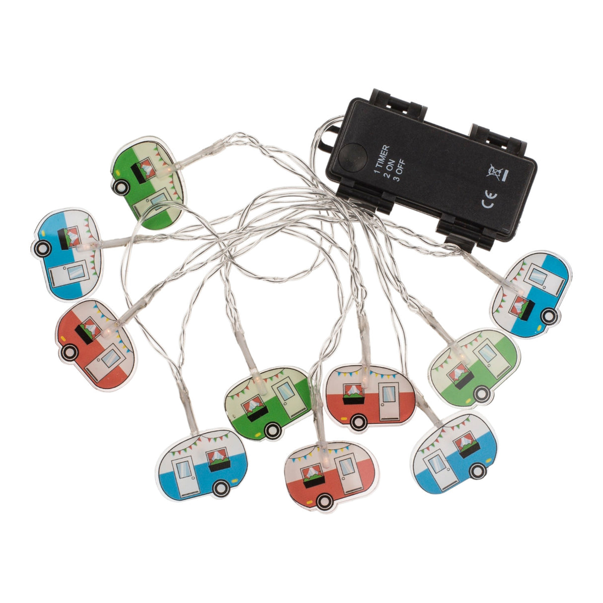 Lichterkette Camping Deko Wohnwagen Camper Stimmungslicht mit 10 LED-Elementen