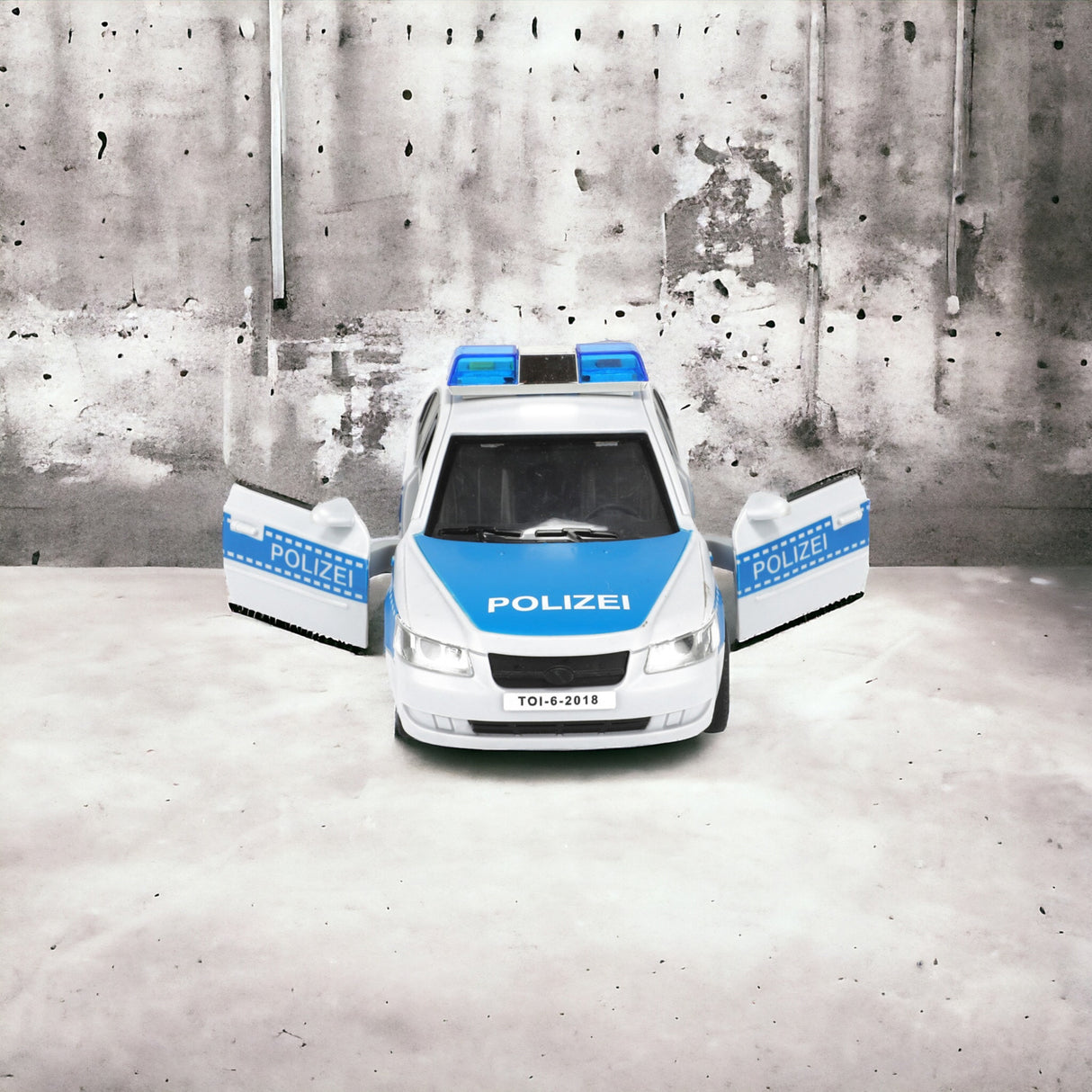Spielzeug Polizeiauto Polizei Modellfahrzeug mit Friktionsmotor, Licht und Ton