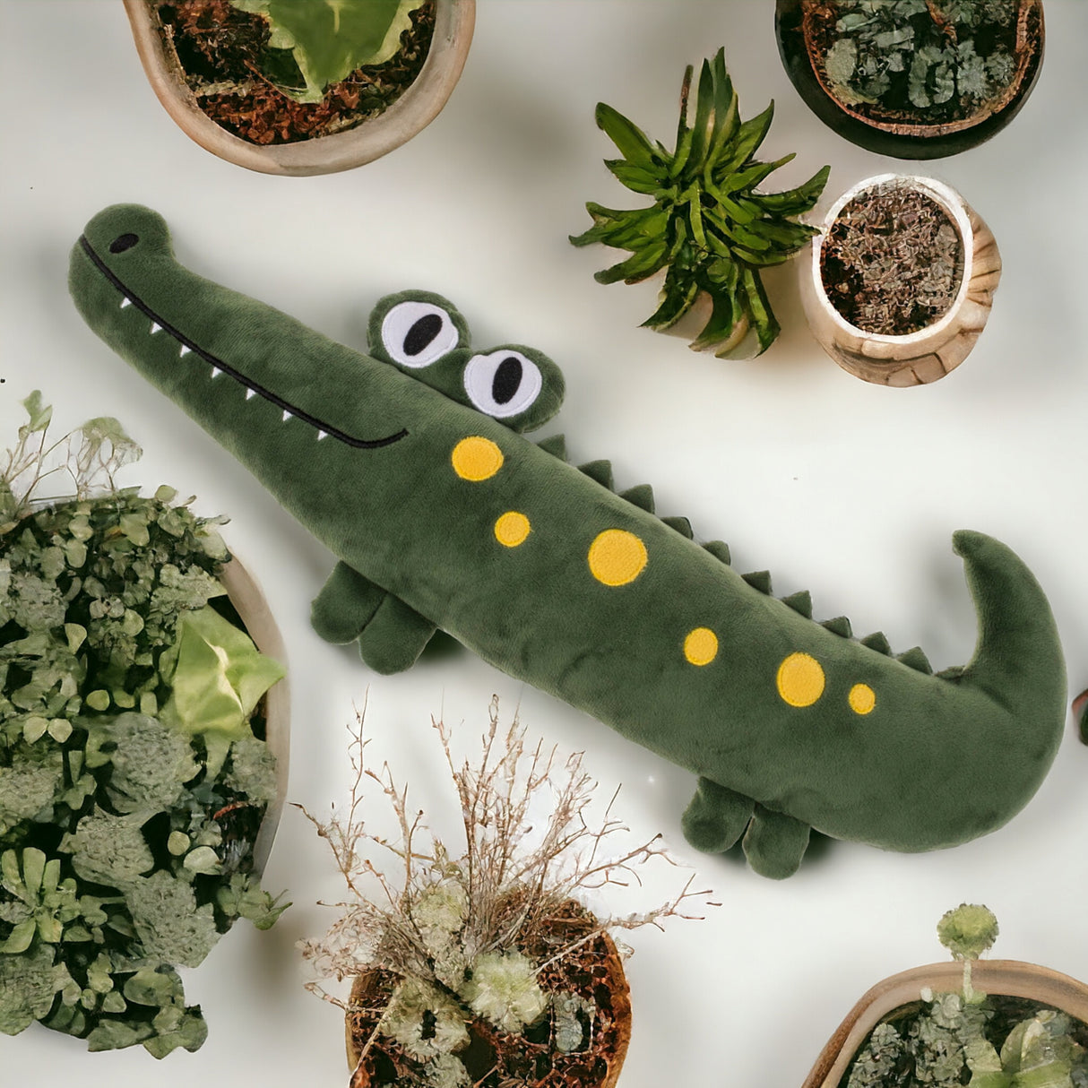 Kissen Krokodil Kuscheltier Alligator Dekokissen