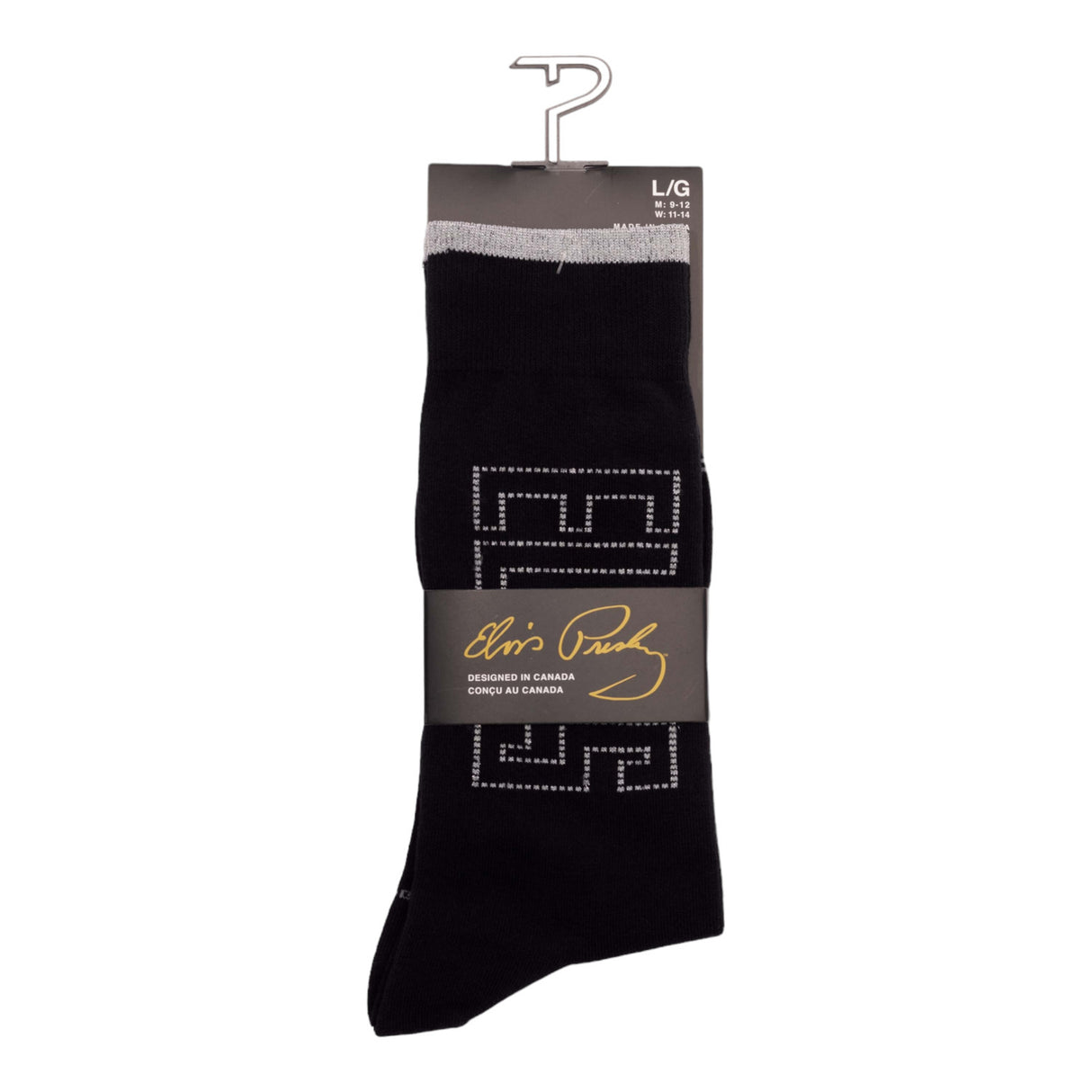 Socken Elvis Presley Fanartikel Metallic Silver in 43-47 im Paar