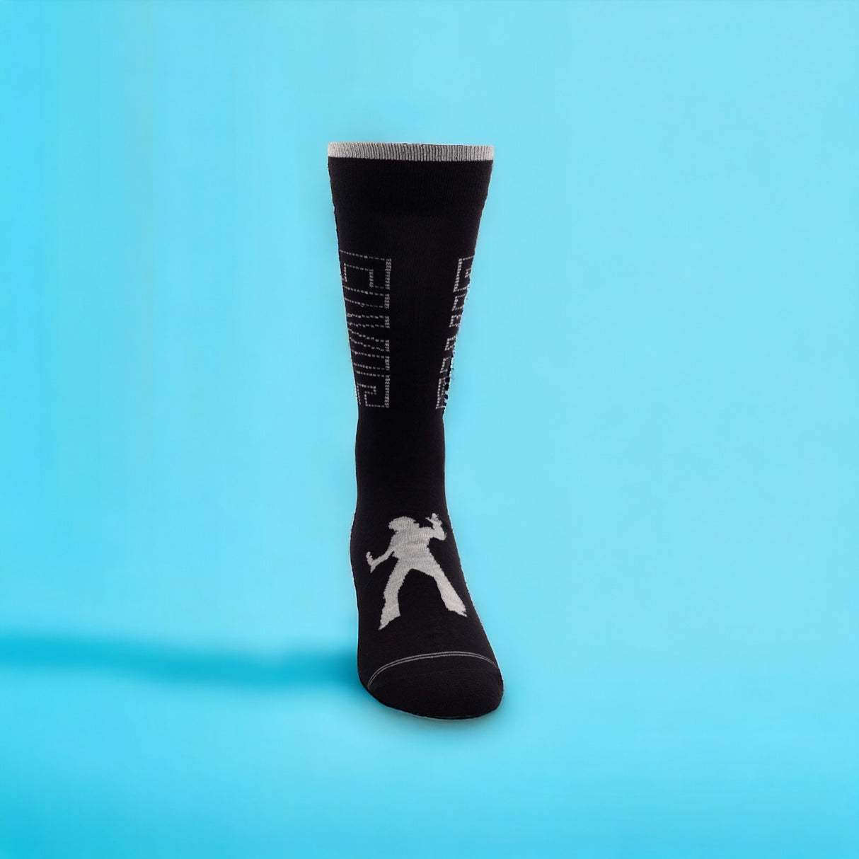 Socken Elvis Presley Fanartikel Metallic Silver in 43-47 im Paar