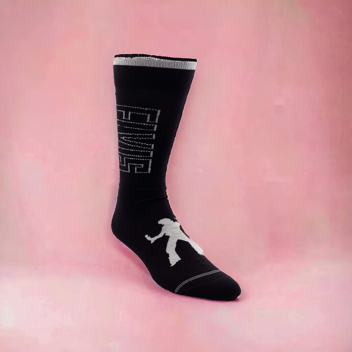 Socken Elvis Presley Fanartikel Metallic Silver in 43-47 im Paar