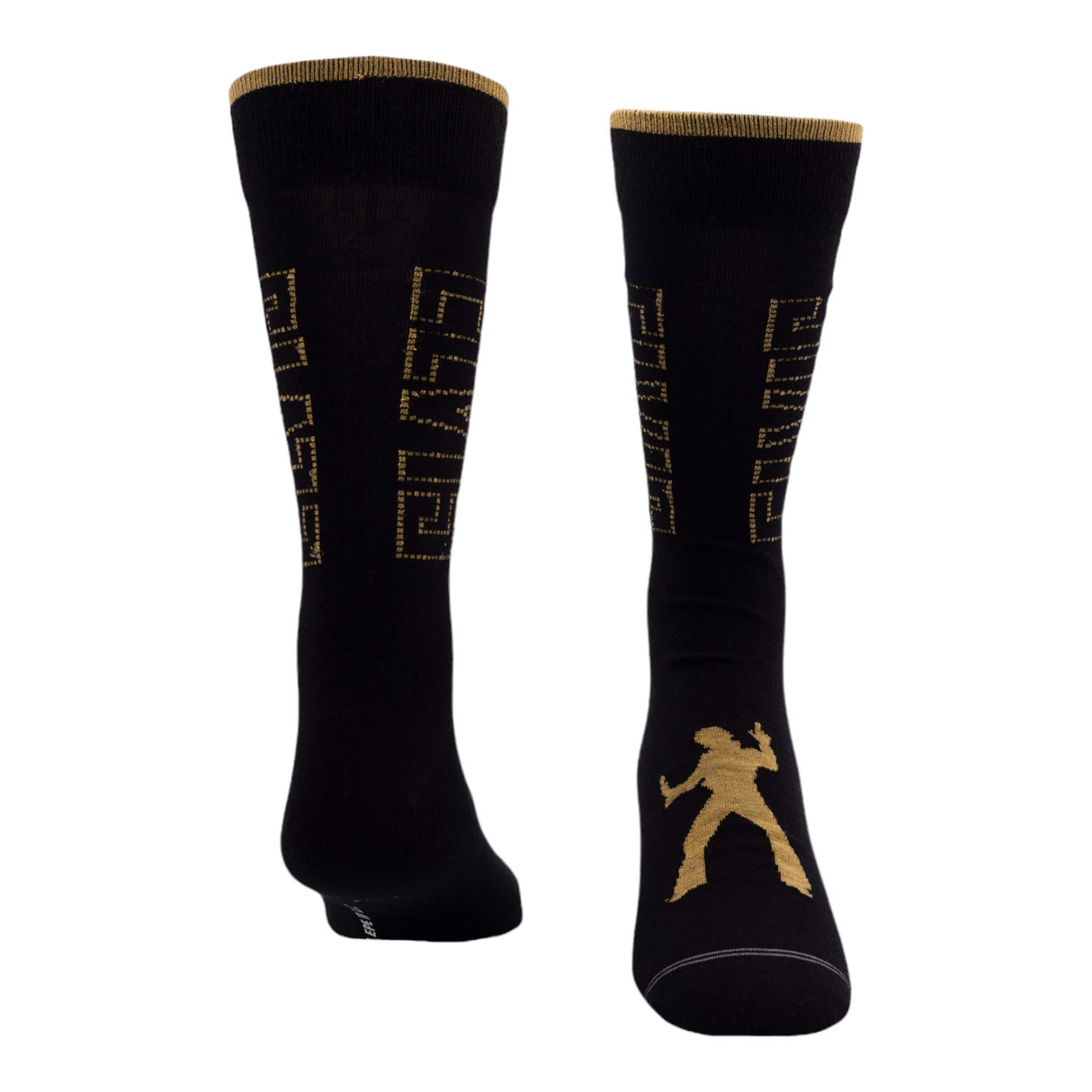 Socken Elvis Presley Fanartikel Metallic Gold in 40-46 im Paar