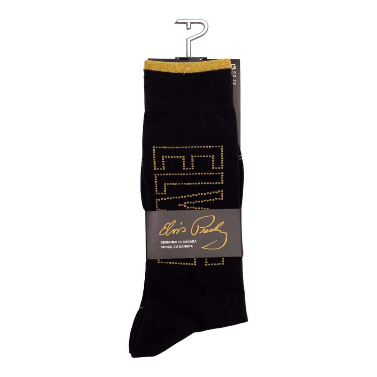 Socken Elvis Presley Fanartikel Metallic Gold in 40-46 im Paar