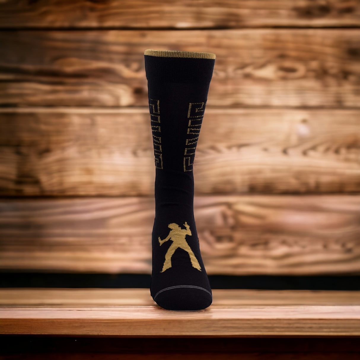 Socken Elvis Presley Fanartikel Metallic Gold in 40-46 im Paar