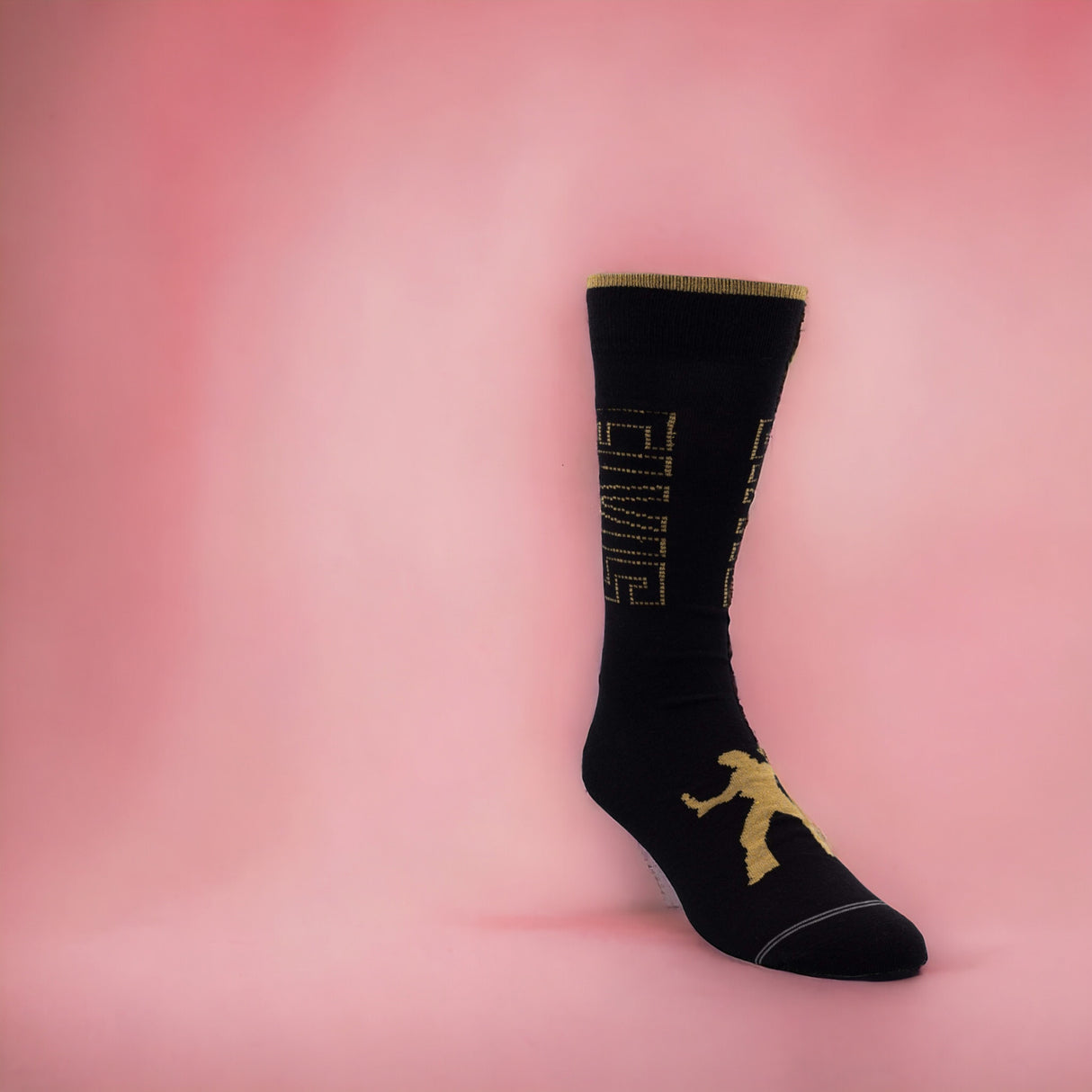 Socken Elvis Presley Fanartikel Metallic Gold in 40-46 im Paar