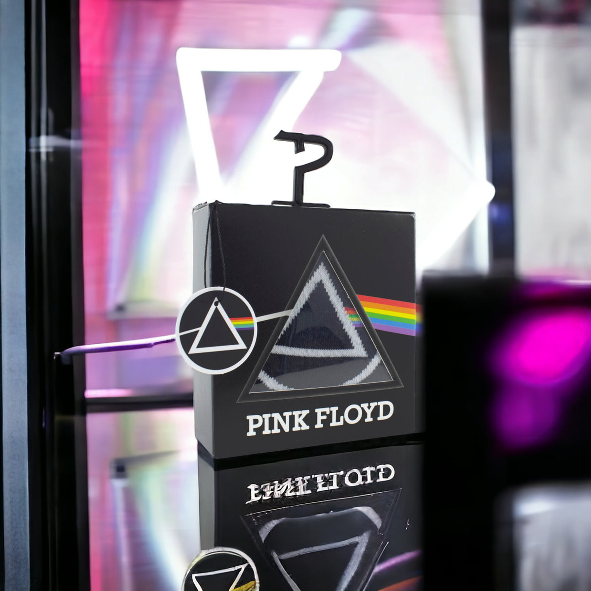 Socken Pink Floyd The Dark Side of the Moon Fanartikel mit Geschenkbox in 40-46 im Paar