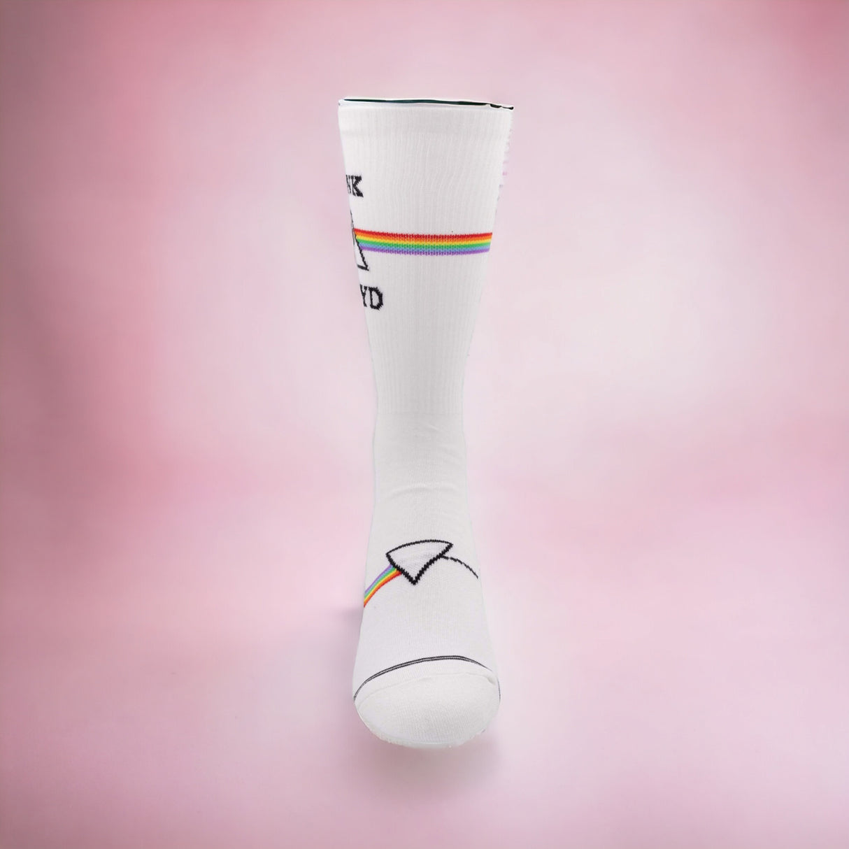 Socken Pink Floyd The Dark Side of the Moon Fanartikel weiß in 43-47 im Paar