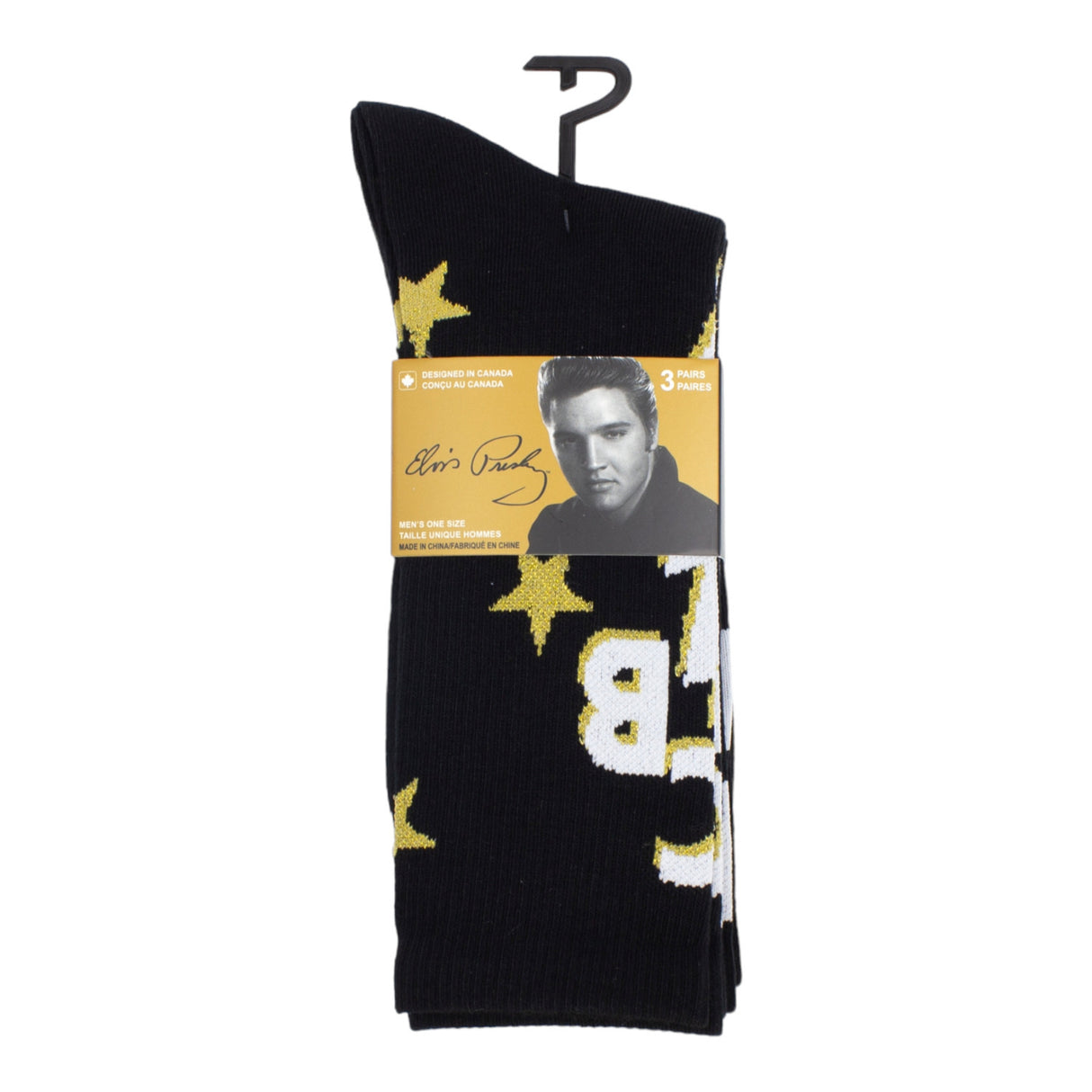 Socken Elvis Presley Fanartikel TCB Strümpfe in 40-46 (3 Paare)